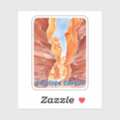 Antelope Canyon Waterverf Sticker (Vel)