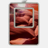 Antelope Canyon | Zazzle_Growshop. Verzilverd Omlijst Ornament (Voorkant)