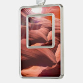 Antelope Canyon | Zazzle_Growshop. Verzilverd Omlijst Ornament (Links)