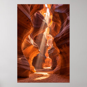 Antelope Canyon Zonnestraal Woestijn Muurkunst Poster