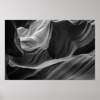 Antelope Canyon Zwart-wit Fotografie Kunst Poster