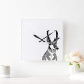 Antelope Clock Vierkante Klok (Huis)