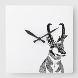 Antelope Clock Vierkante Klok