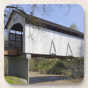 Antelope Creek Overdekte Brug, gebouwd in 1922 Bier Onderzetter