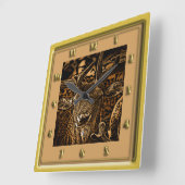 Antelope Deer Vierkante Klok (Hoek)