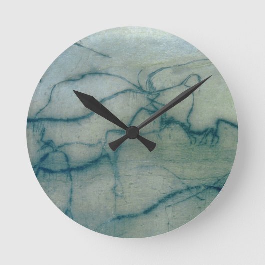 Antelope en Bison, Perigordiaan (grotschilderij) Ronde Klok (Voorkant)