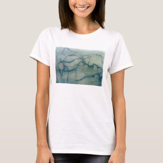 Antelope en Bison, Perigordiaan (grotschilderij) T-shirt (Voorkant)