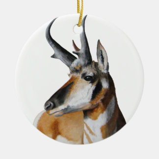 Antelope Head kerstversiering Keramisch Ornament