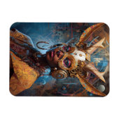 Antelope Headdress Science Fiction Cyberpunk Magneet (Horizontaal)