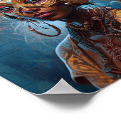 Antelope Headdress Science Fiction Cyberpunk Poster (Hoek)