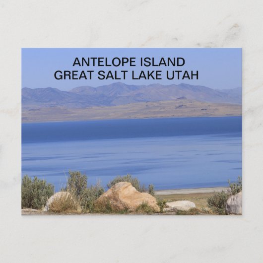 Antelope Island Great Salt Lake in het Briefkaart  (Voorkant)