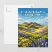 Antelope Island State Park Utah Briefkaart (Voorkant / Achterkant)