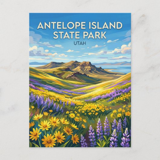 Antelope Island State Park Utah Briefkaart (Voorkant)