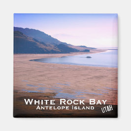 Antelope Island, White Rock Bay, Utah Landscape Magneet