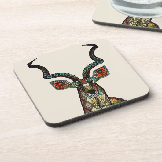 antelope ivoor onderzetter (Linkerzijde)