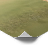 Antelope Jackrabbit staand op gras Poster (Hoek)