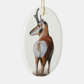 Antelope kerstversier keramisch ornament (Rechts)