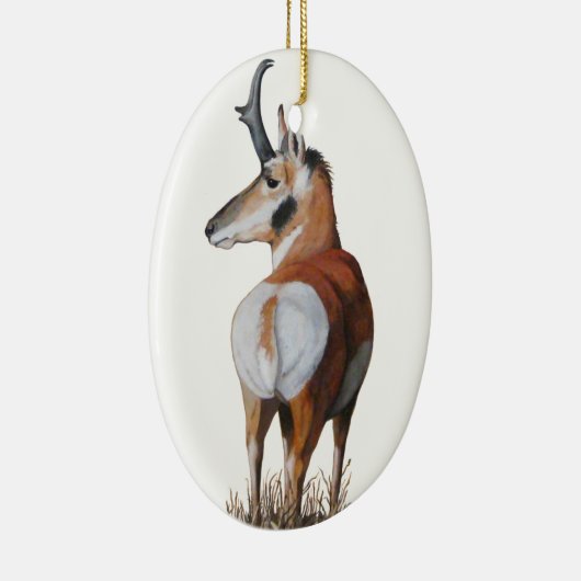 Antelope kerstversier keramisch ornament (Rechts)