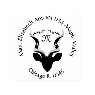 Antelope Name Return-adres Rubberstempel