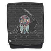 Antelope Native American Animal Dream Catcher Rugtassen (Voorkant)