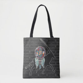 Antelope Native American Animal Dream Catcher Tote Bag
