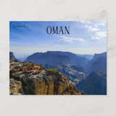 Antelope op een klif in Oman Briefkaart (Voorkant)