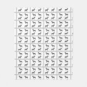 antelope-patroon fleece deken (Voorkant)