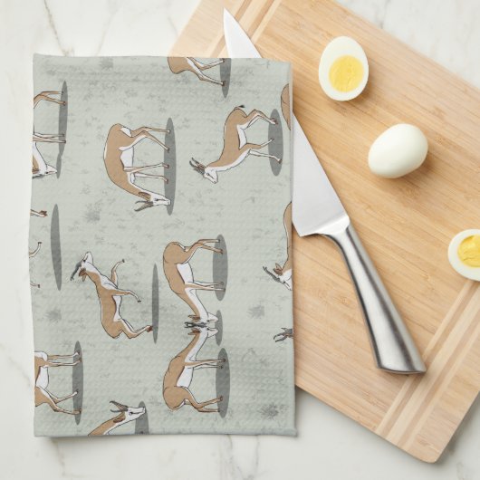 Antelope Pattern Theedoek (Quarter Fold)