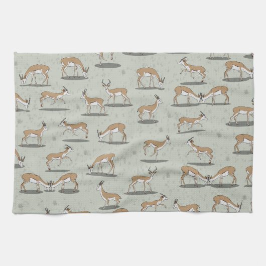 Antelope Pattern Theedoek (Horizontaal)
