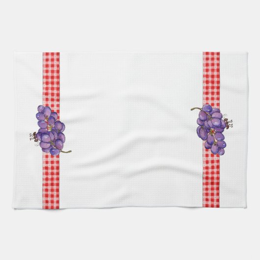 Anten en druiven - keukenhanddoeken (Horizontaal)