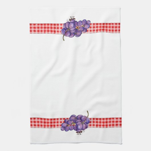 Anten en druiven - keukenhanddoeken (Verticaal)