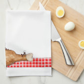 Anten en kippen - keukenhanddoeken (Quarter Fold)