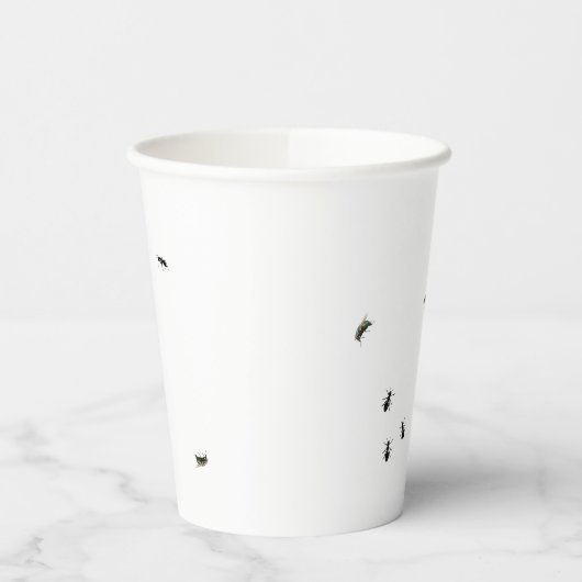 Anten en vliegen papieren bekers (Links)