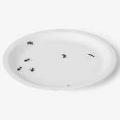 Anten en vliegen papieren bordje (Gekanteld)