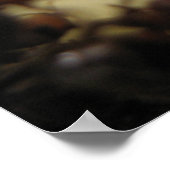 Anten op een stuk ananas poster (Hoek)