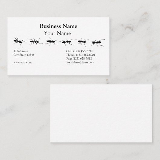 Antenlijn Visitekaartje (Voorkant / Achterkant)