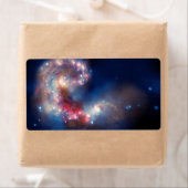 Antennae Galaxies Colorful Composiet Etiket (Insitu)
