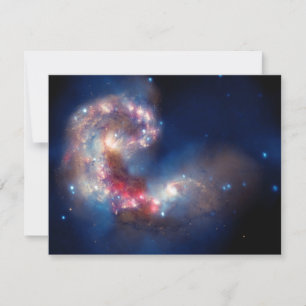 Antennae Galaxies Colorful Composiet Kaart