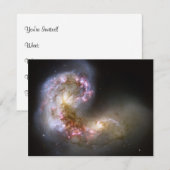 Antennae Galaxies Kaart (Voorkant / Achterkant)