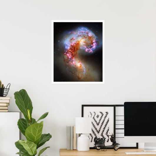 Antennae Galaxies Poster (Thuiskantoor)