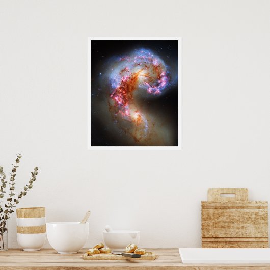 Antennae Galaxies Poster (Keuken)