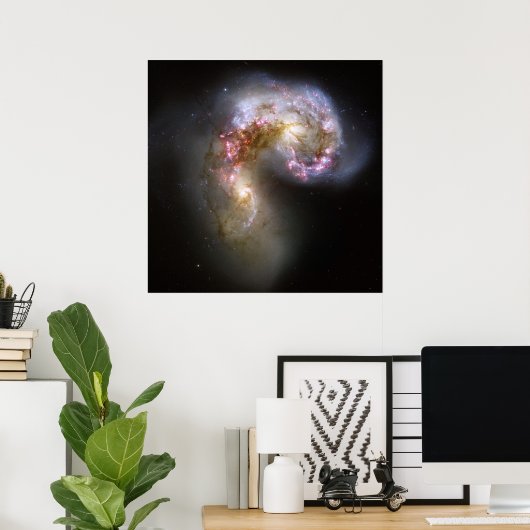 Antennae Galaxies poster (Thuiskantoor)
