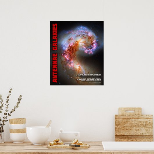 Antennae Galaxies Poster (Keuken)