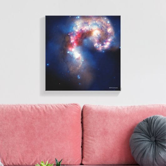Antenne: een galactisch bril canvas afdruk (Insitu (Woonkamer))