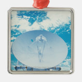 Antenne in de ruimte metalen ornament (Voorkant)