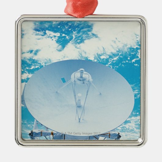 Antenne in de ruimte metalen ornament (Voorkant)