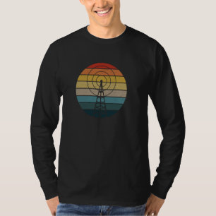 Antenne Retro Sunset HAM Radio - Amateur Radio Ope T-shirt