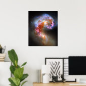 Antenne-sterrenstelsels Poster (Thuiskantoor)