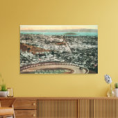 antenne van de stad van de Twin Peaks Canvas Afdruk (Insitu (Woonkamer))