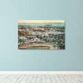 antenne van de stad van de Twin Peaks Canvas Afdruk (Insitu (Houten vloer))